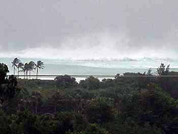Surf from hurricane Gert
